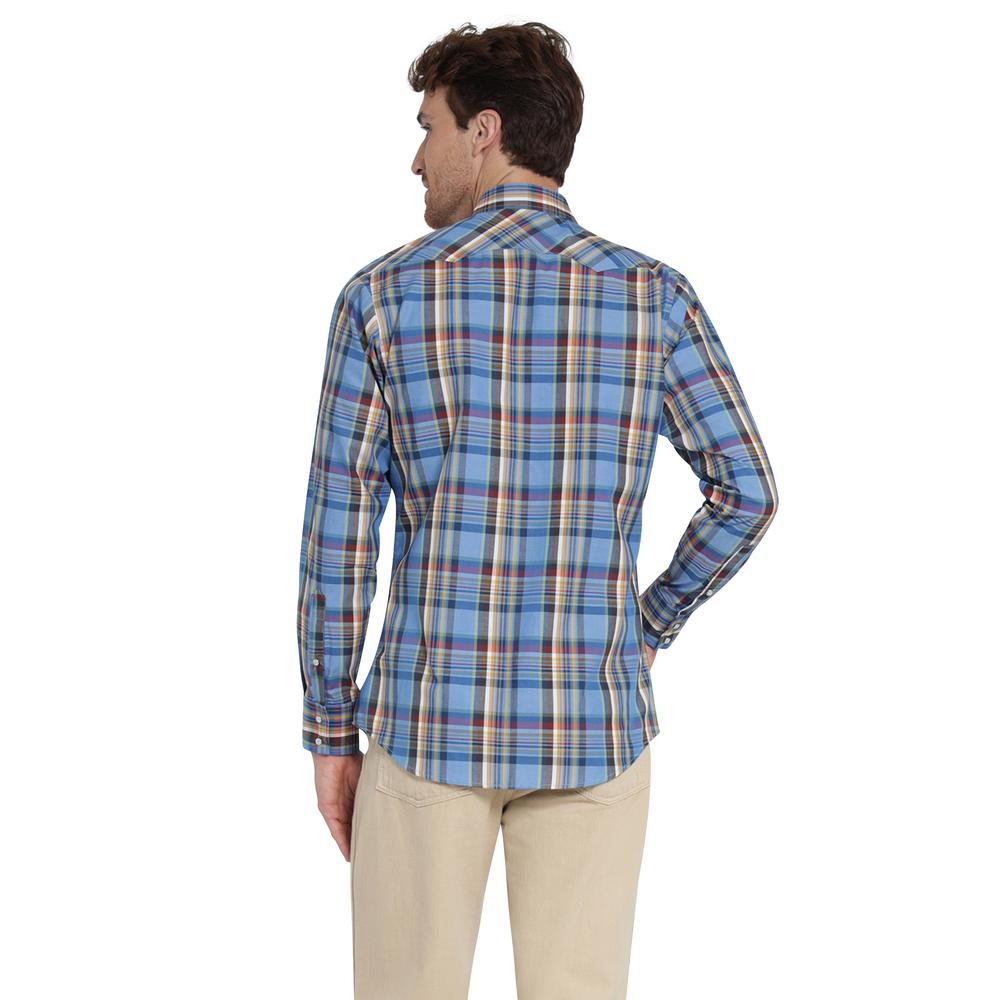 Foto 4 pulgar | Camisa Vaquera Wrangler Slim Fit Manga Larga 408 Azul