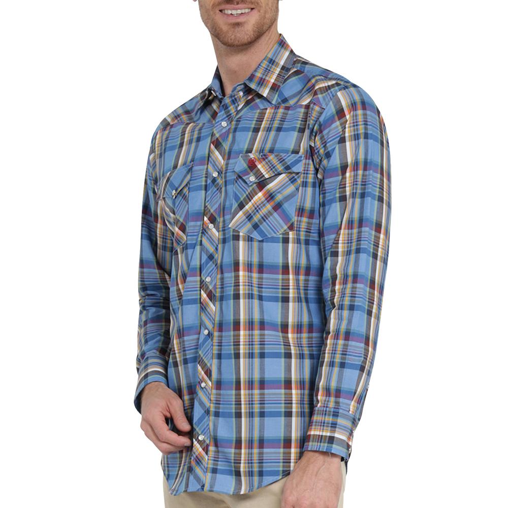 Foto 6 pulgar | Camisa Vaquera Wrangler Slim Fit Manga Larga 408 Azul