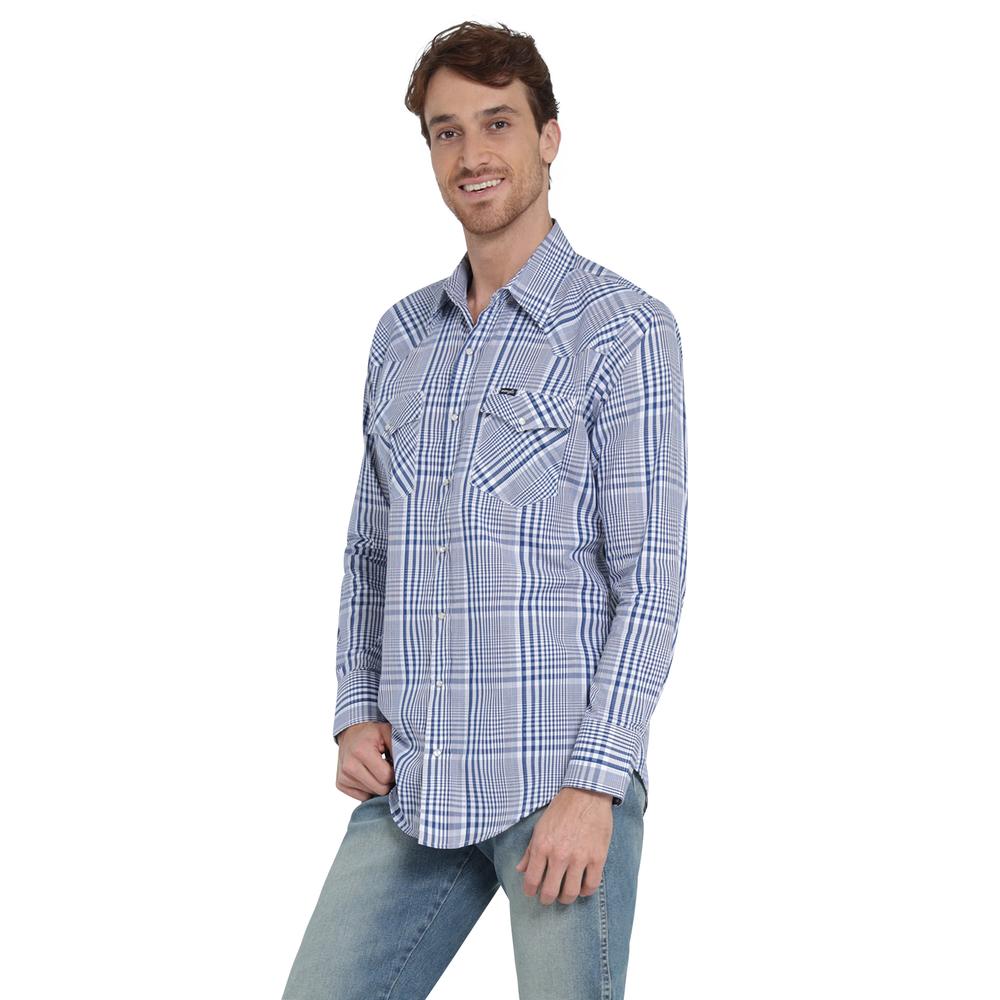 Foto 3 pulgar | Camisa Vaquera Wrangler Regular Fit Manga Larga 311 Azul