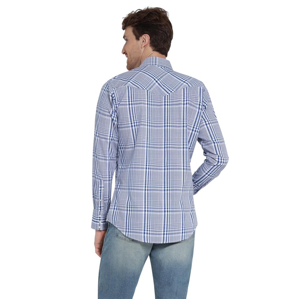 Foto 4 pulgar | Camisa Vaquera Wrangler Regular Fit Manga Larga 311 Azul