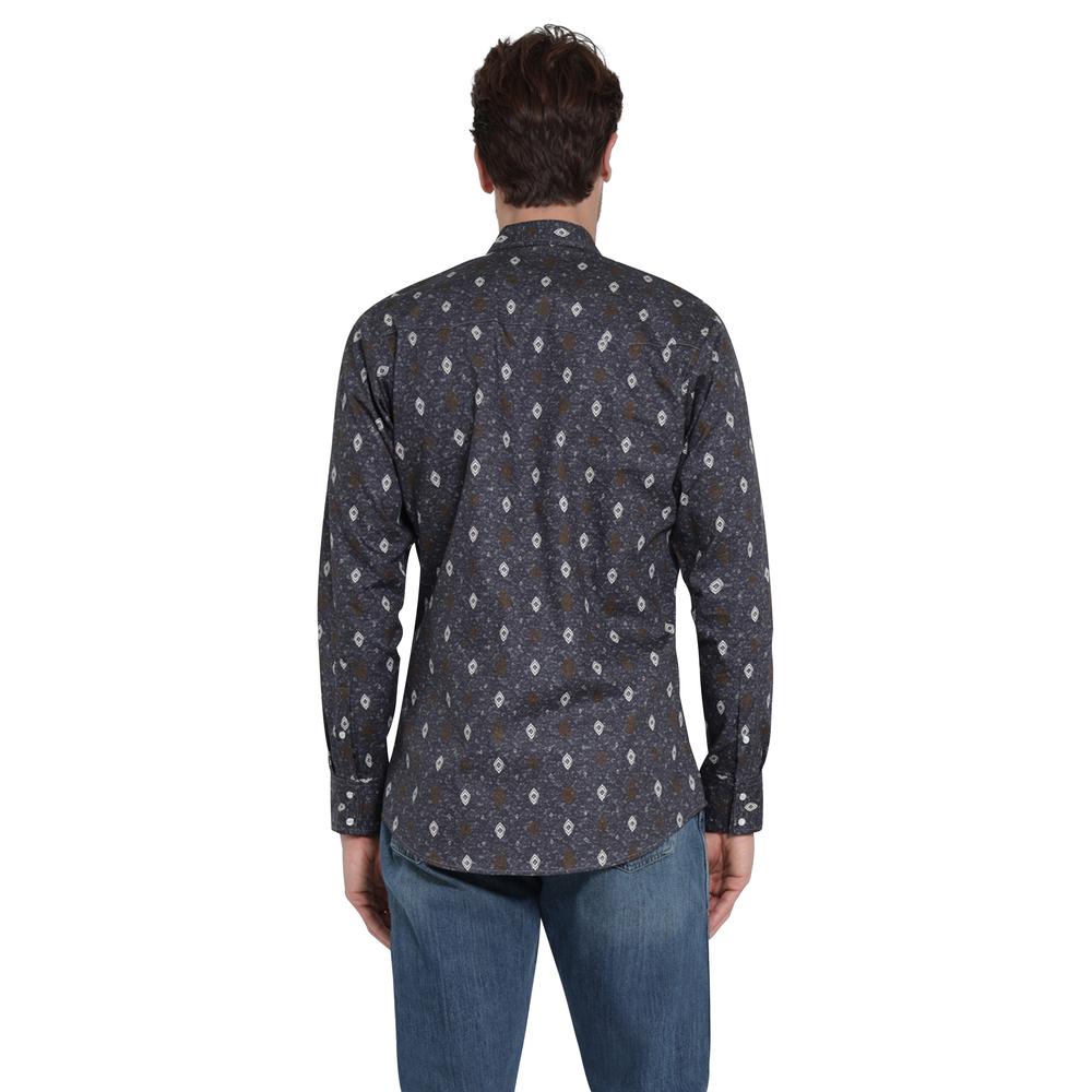 Foto 4 pulgar | Camisa Vaquera Wrangler Slim Fit Manga Larga Azul para Hombre