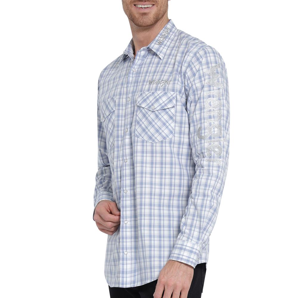 Foto 6 pulgar | Camisa Vaquera Wrangler Regular Fit Manga Larga 401 Azul