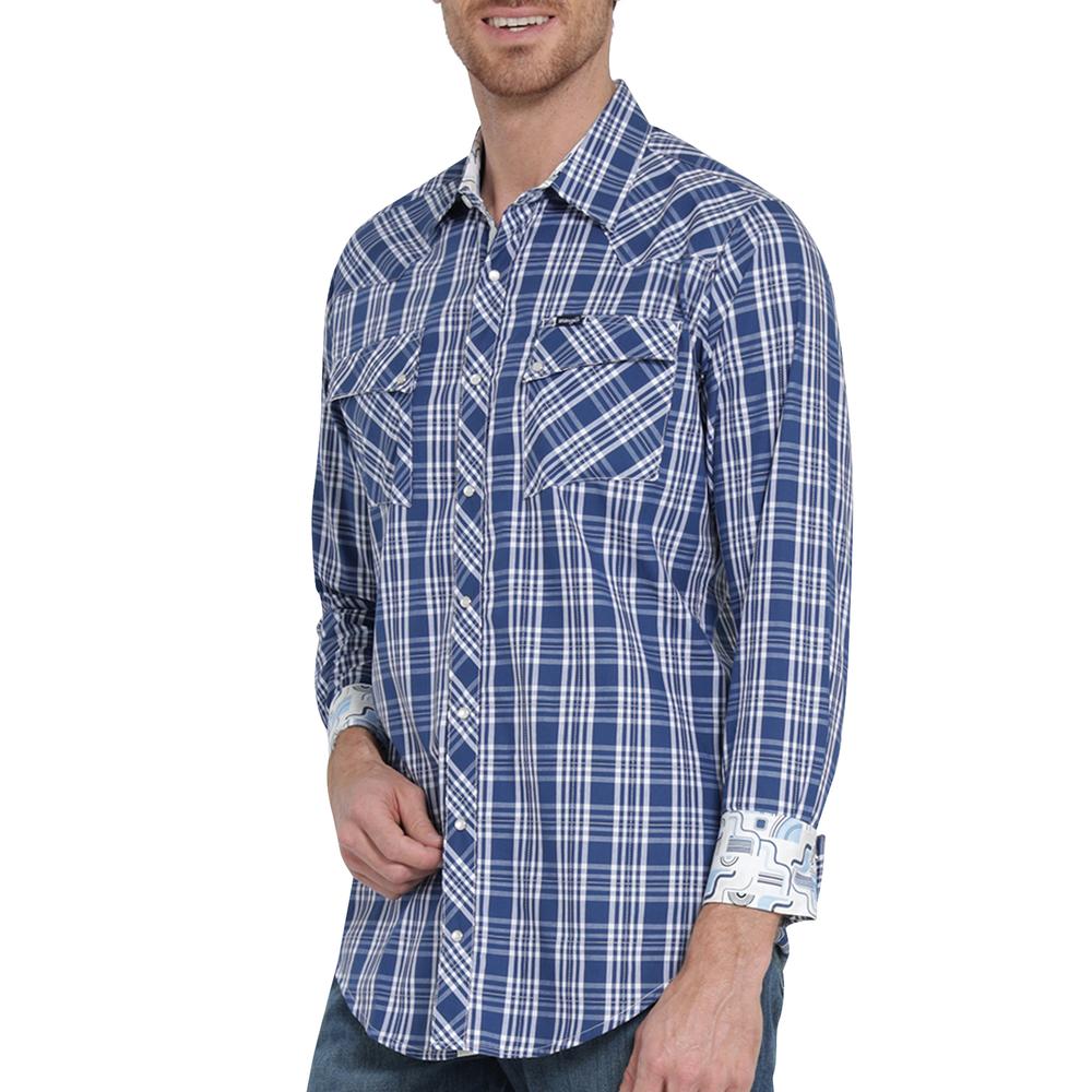 Foto 6 pulgar | Camisa Vaquera Wrangler Slim Fit Manga Larga 409 Azul