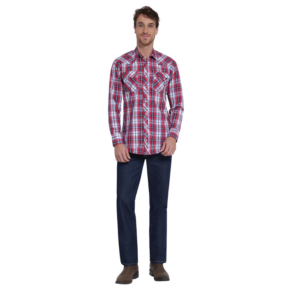 Foto 5 pulgar | Camisa Vaquera Wrangler Slim Fit Manga Larga 404 Rojo