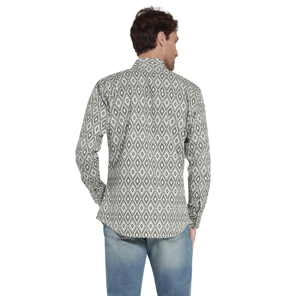 Foto 4 pulgar | Camisa Vaquera  Wrangler Regular Fit Manga Larga 408 Café para Hombre