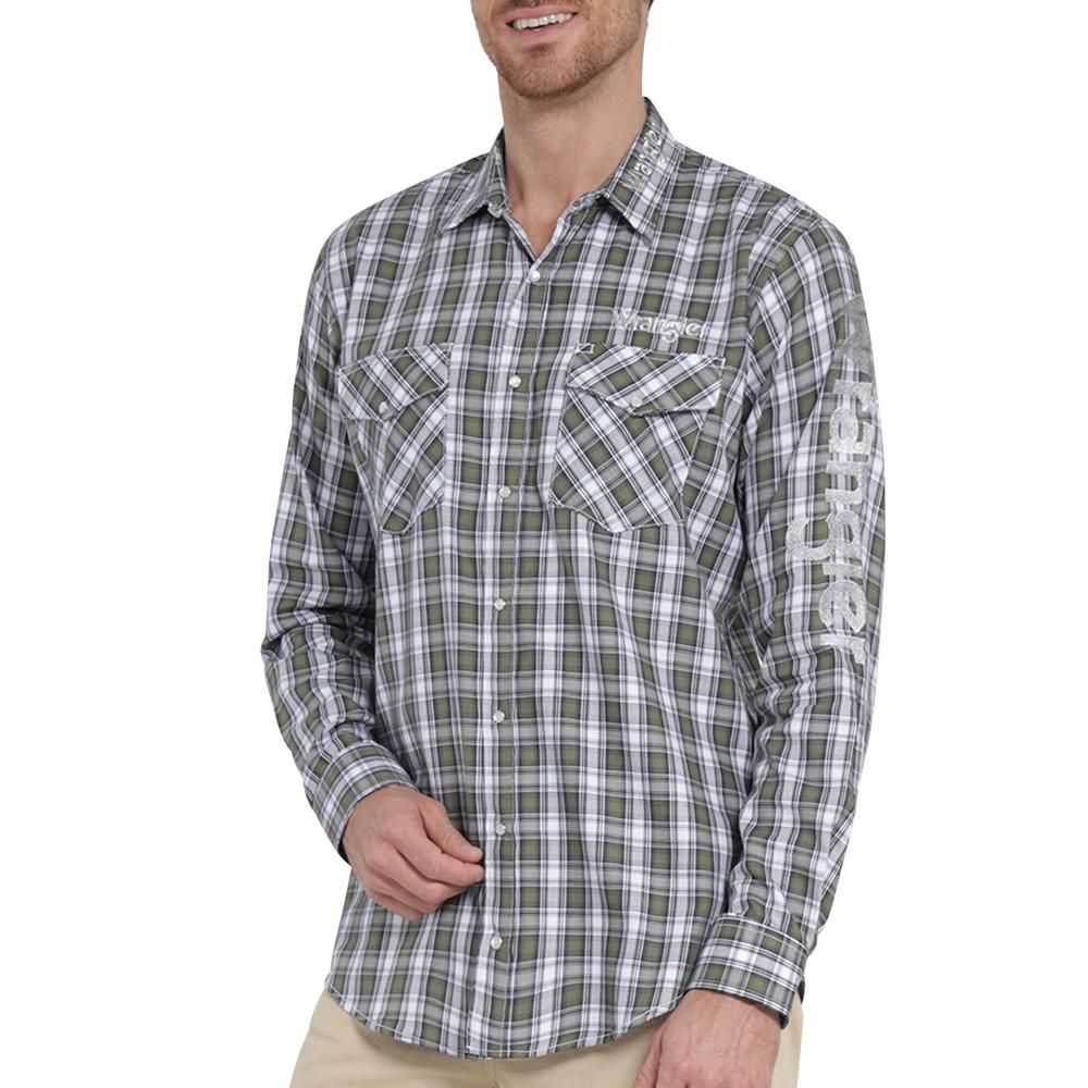 Foto 6 pulgar | Camisa Vaquera Wrangler Regular Fit Manga Larga 402 Verde para Hombre