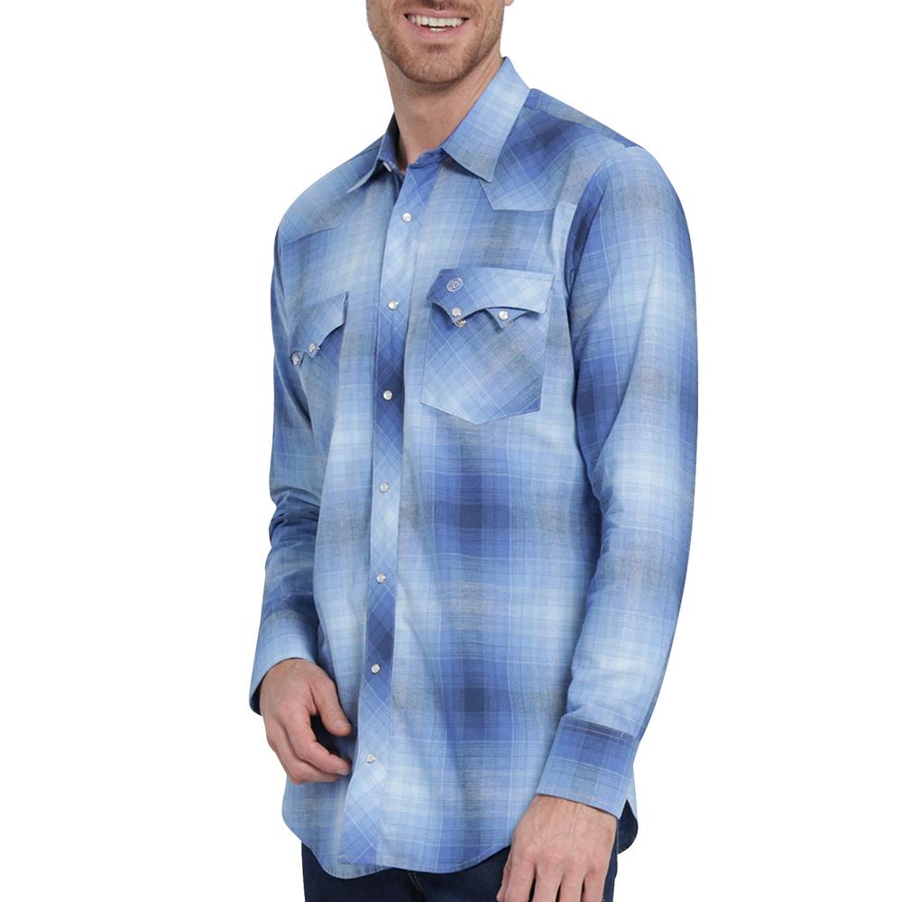 Foto 6 pulgar | Camisa Vaquera Wrangler Slim Fit Manga Larga 405 Azul