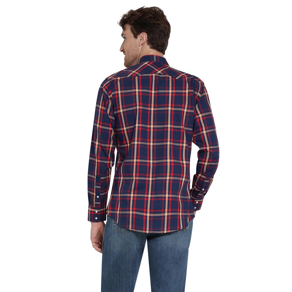 Foto 4 pulgar | Camisa Vaquera Wrangler Slim Fit Manga Larga Azul Marino para Hombre