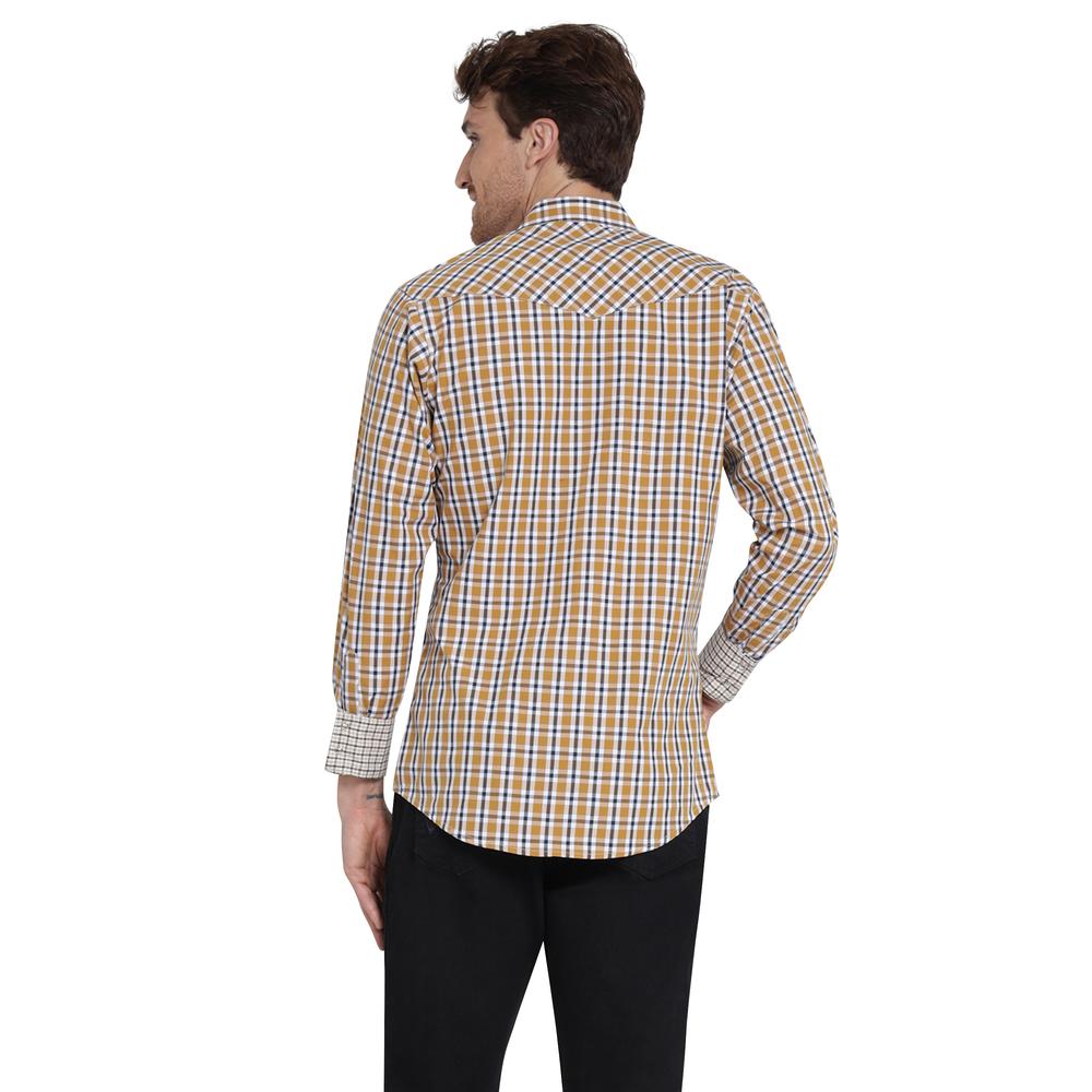 Foto 4 pulgar | Camisa Vaquera Wrangler Slim Fit Manga Larga 408 Café