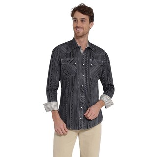 Foto 1 | Camisa Vaquera Wrangler Slim Fit Manga Larga 410 Gris par Hombre