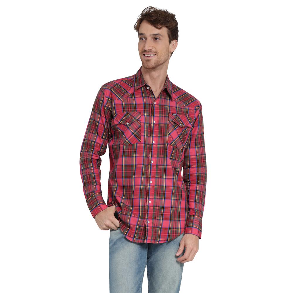 Foto 2 pulgar | Camisa Vaquera Wrangler Regular Fit Manga Larga 406 Rojo