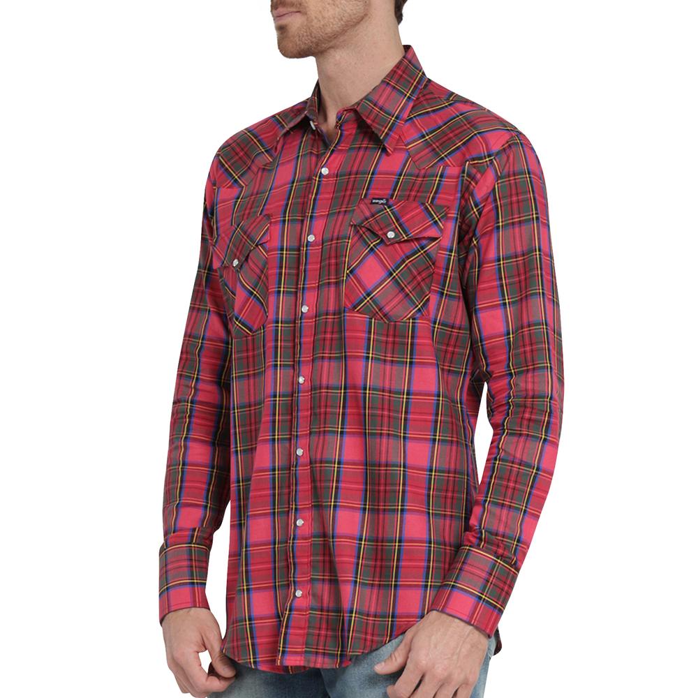 Foto 6 pulgar | Camisa Vaquera Wrangler Regular Fit Manga Larga 406 Rojo