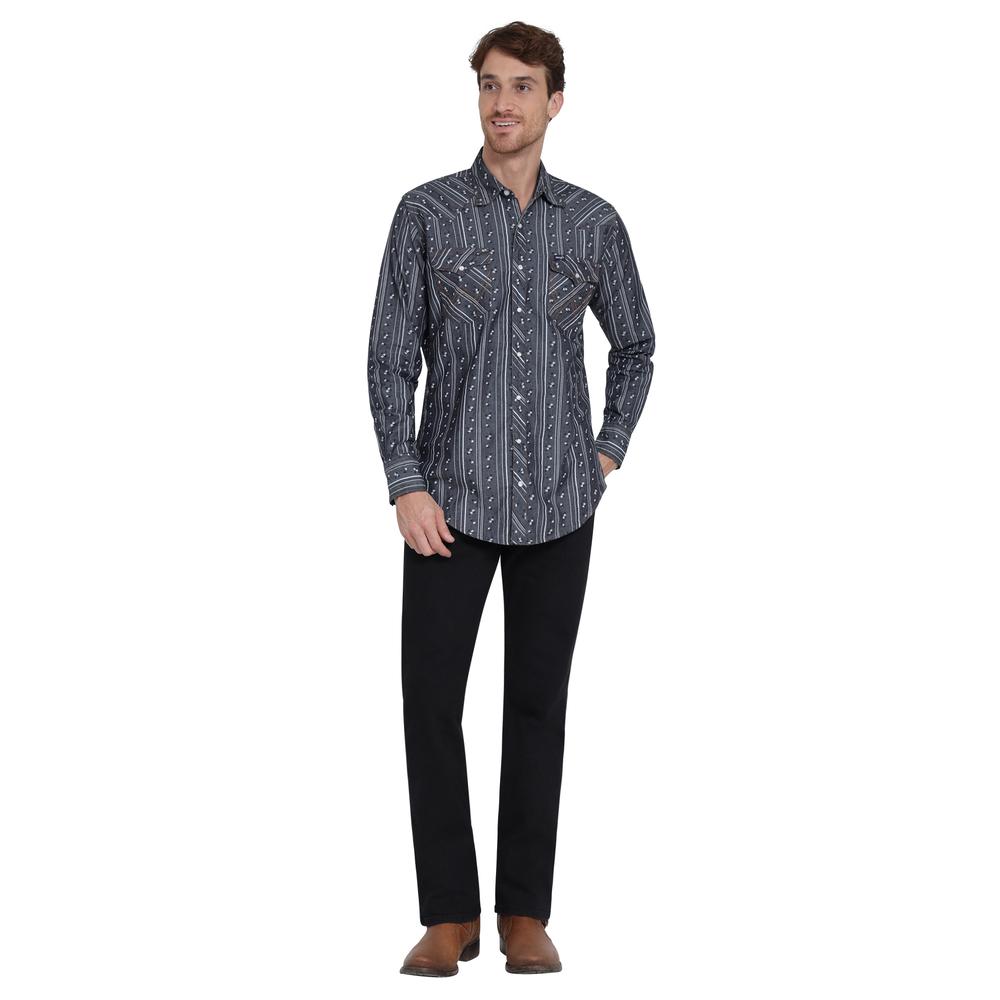 Foto 5 pulgar | Camisa Vaquera Wrangler Regular Fit Manga Larga 404 Azul