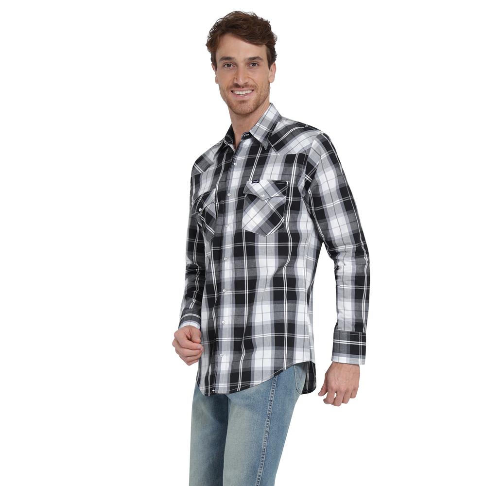 Foto 2 | Camisa Vaquera Wrangler Regular Fit Manga Larga 413 Negro