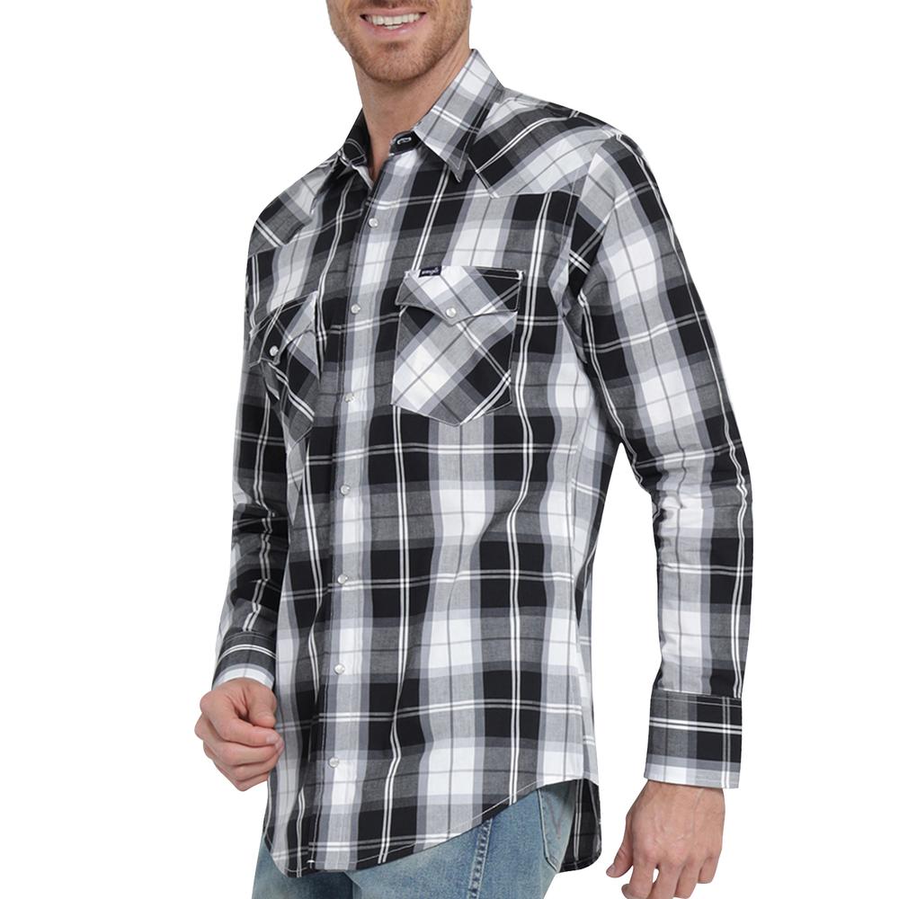 Foto 6 pulgar | Camisa Vaquera Wrangler Regular Fit Manga Larga 413 Negro