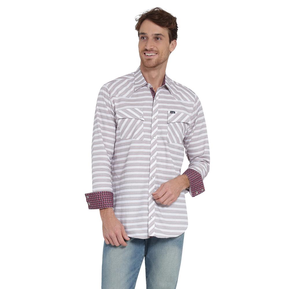 Foto 2 pulgar | Camisa Wrangler Blanca para Hombre