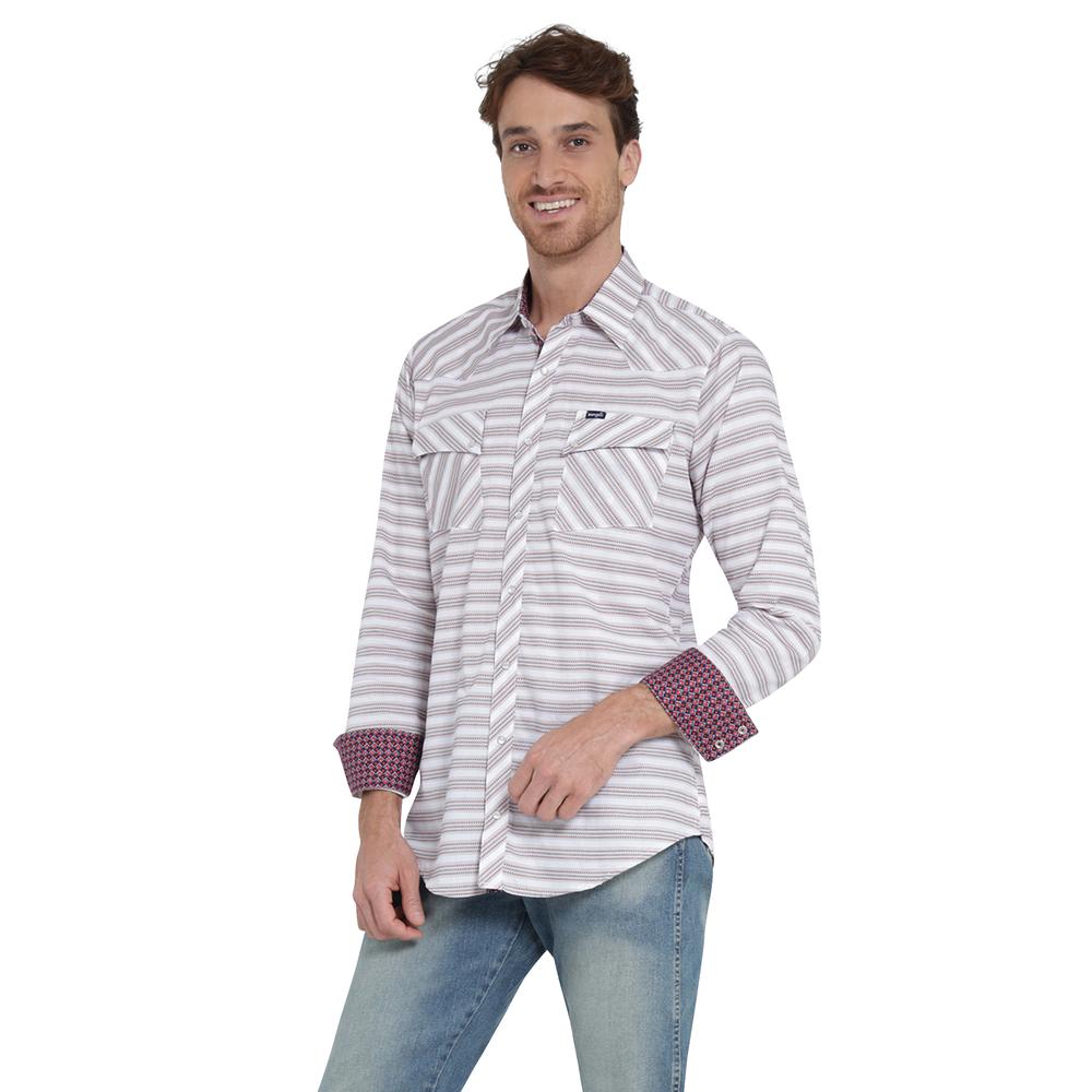 Foto 3 pulgar | Camisa Wrangler Blanca para Hombre