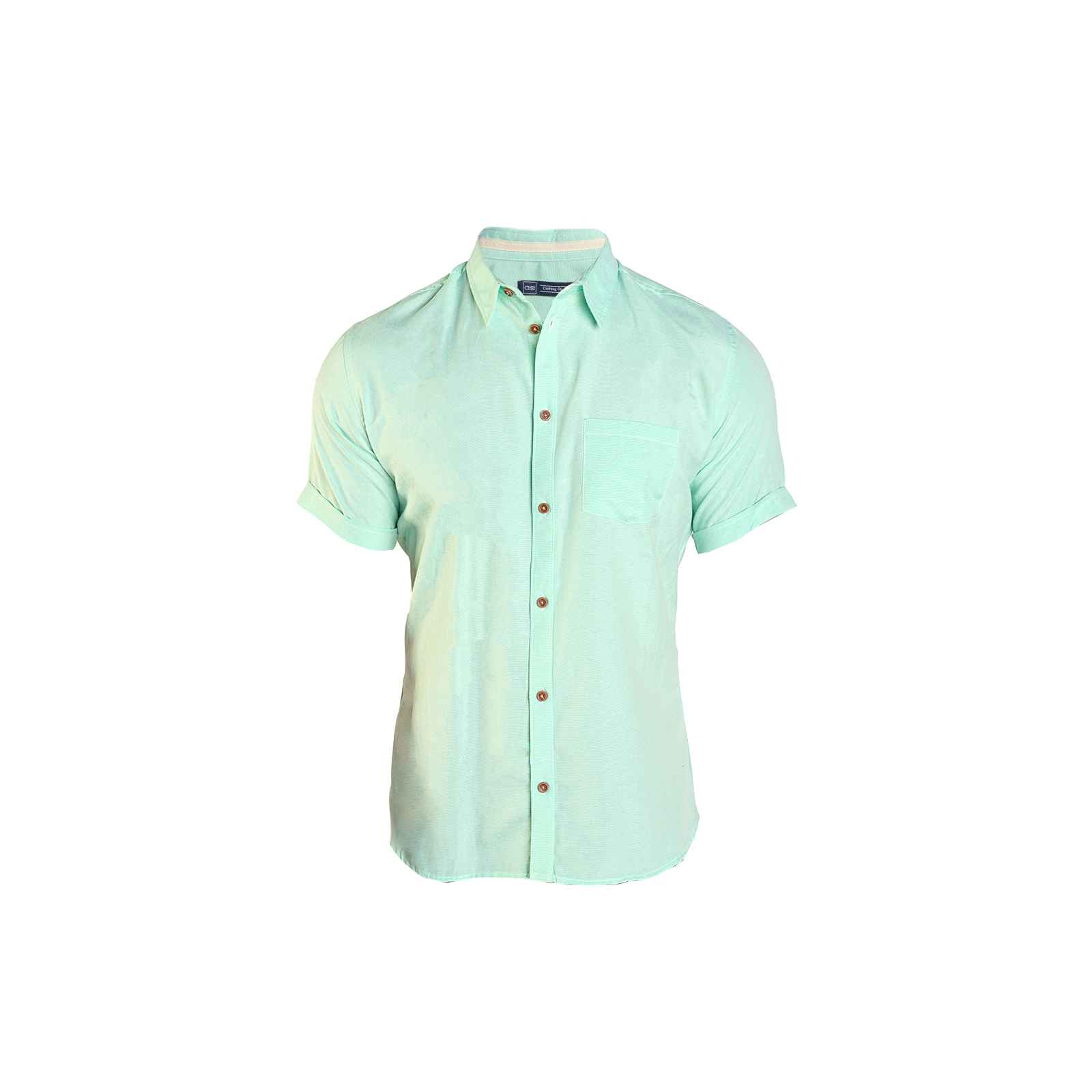 Foto 2 pulgar | Camisa Manga Corta Con Bolsillo Chb Chili Beans Clothing Co. Bluesky Color Menta