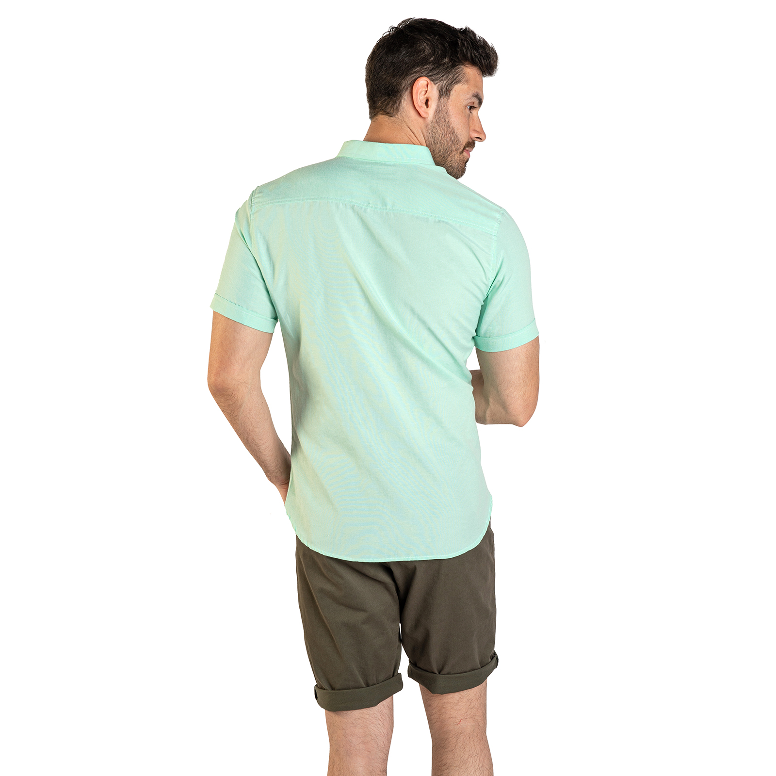 Foto 4 pulgar | Camisa Manga Corta Con Bolsillo Chb Chili Beans Clothing Co. Bluesky Color Menta