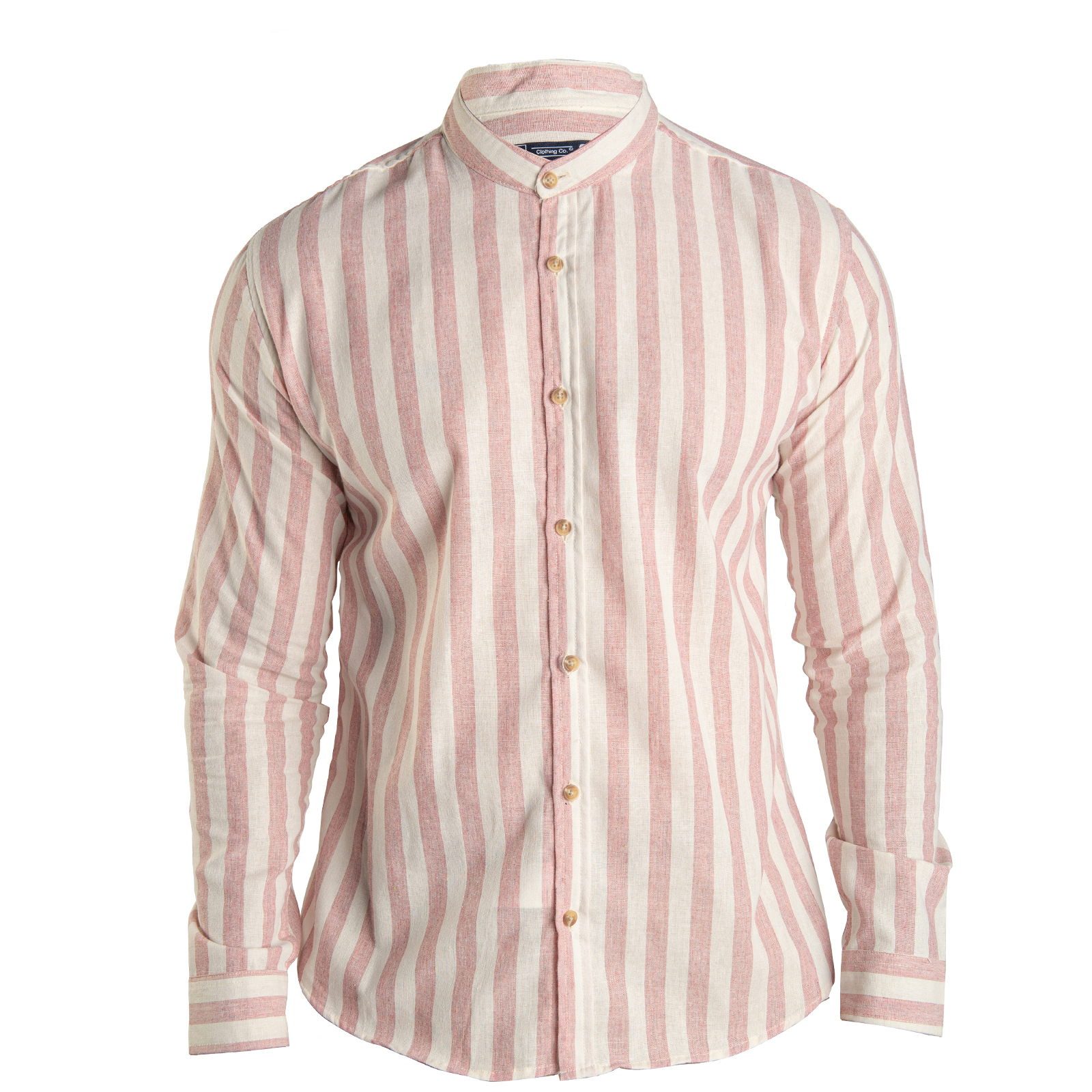 Camisa CHB Chili Beans Clothing Co. Kurt a Rayas Rosas para Hombre