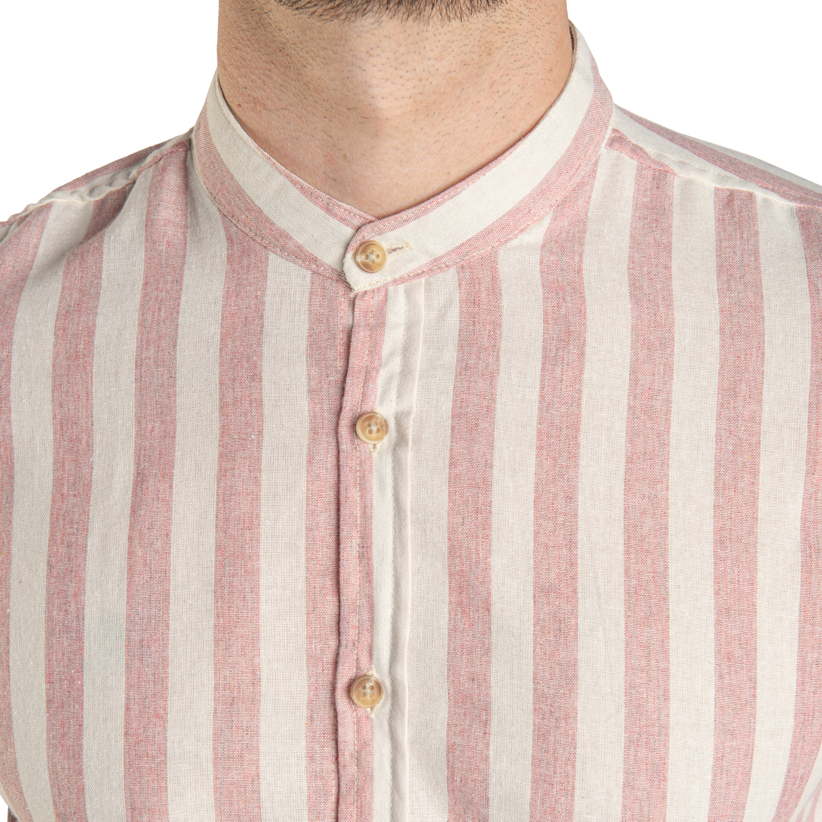 Foto 6 | Camisa CHB Chili Beans Clothing Co. Kurt a Rayas Rosas para Hombre