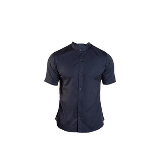 Foto 1 | Camisa Manga Corta Cuello Mao Chb Chili Beans Clothing Co. Bastretch Color Azul Marino