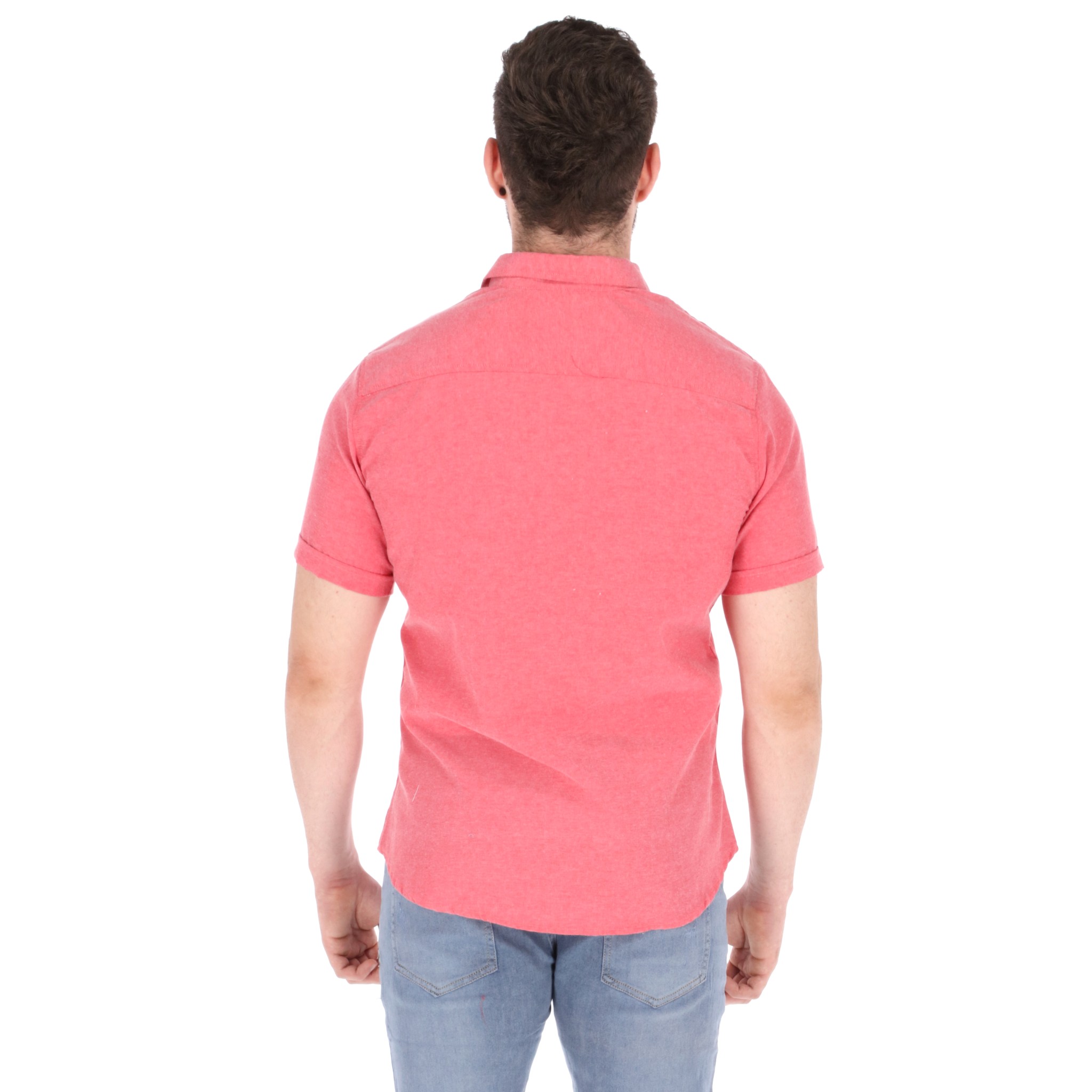 Foto 4 pulgar | Camisa Manga Corta Con Bolsillo Chb Chili Beans Clothing Co. Bluesky Color Rojo