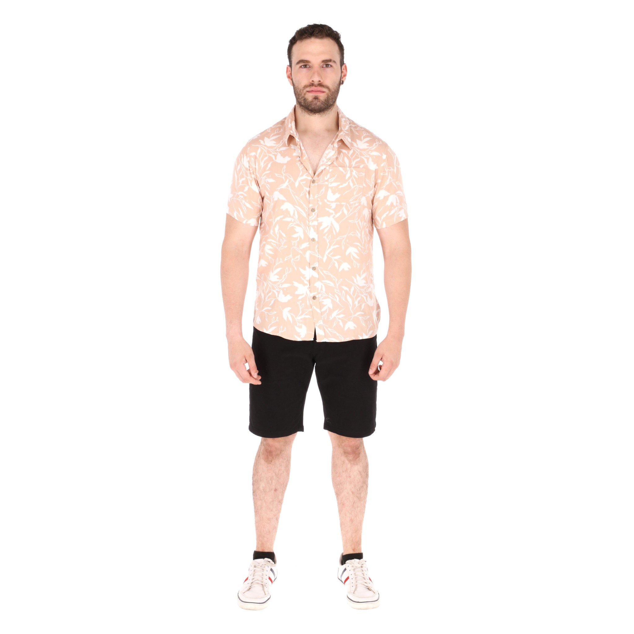 Foto 4 pulgar | Camisa Manga Corta Hawaiana Chb Chili Beans Clothing Co. Tai Color Rosa