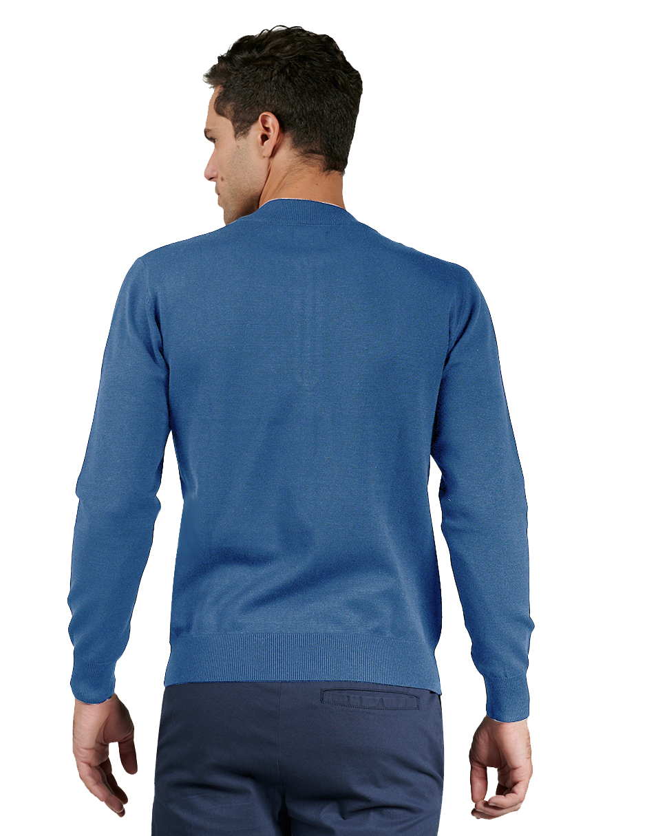 Foto 3 | Suéter Casual Generra 228802 color Azul para Hombre