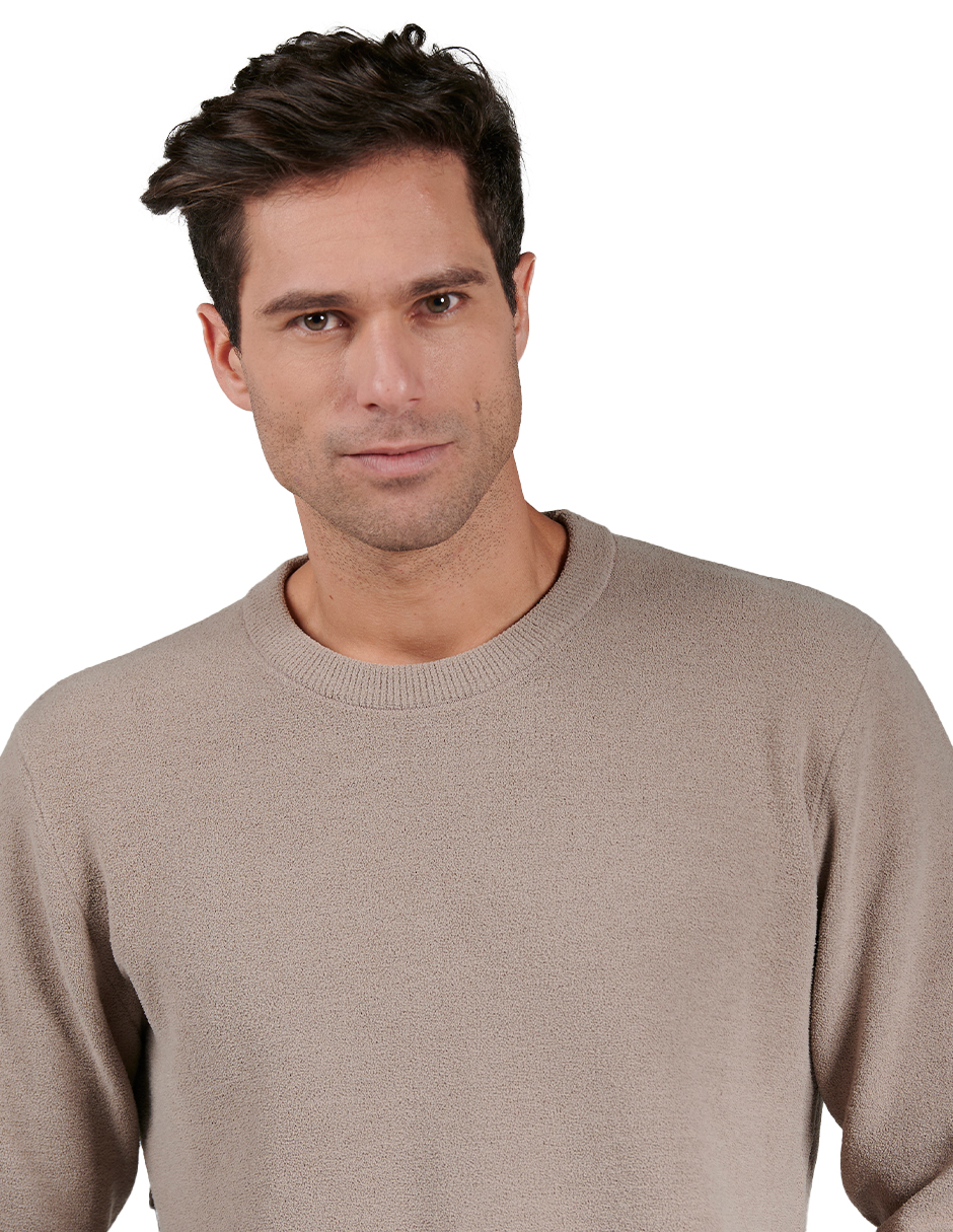 Foto 2 | Suéter Casual Generra 228803 color Marrón para Hombre