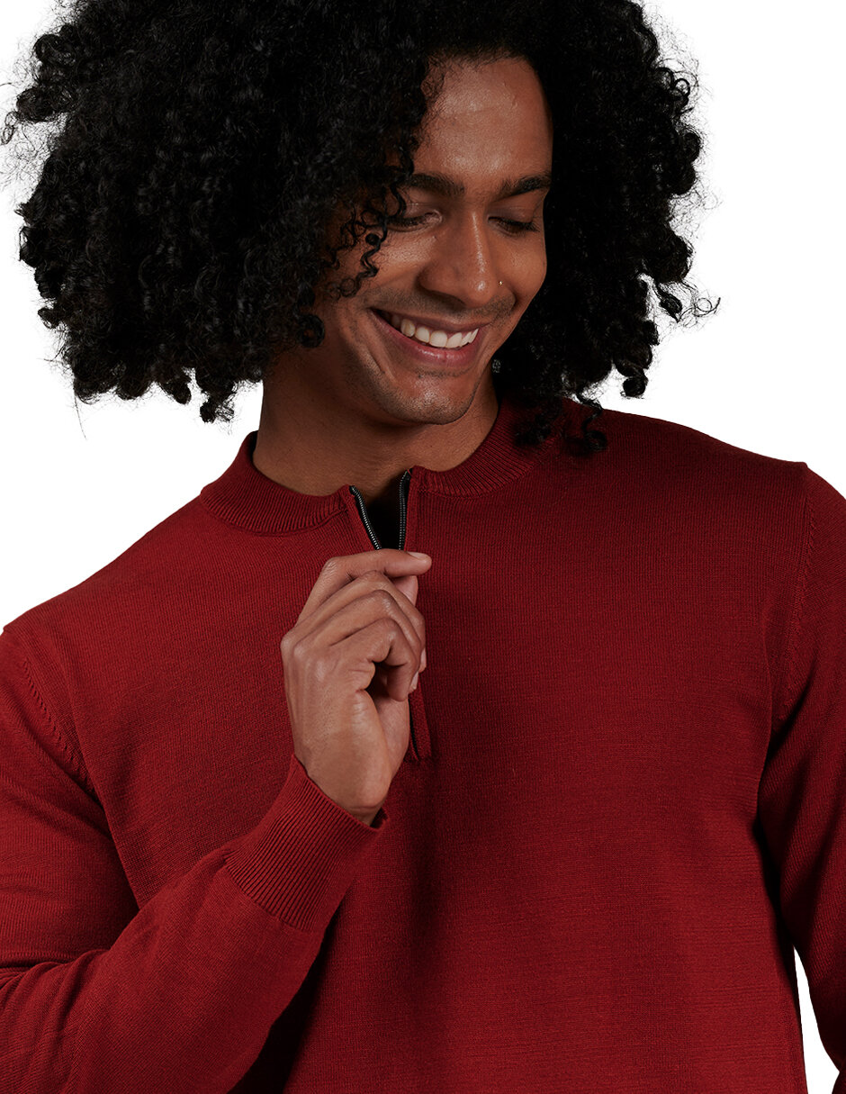 Foto 2 | Suéter Casual Generra 228802 color Rojo para Hombre