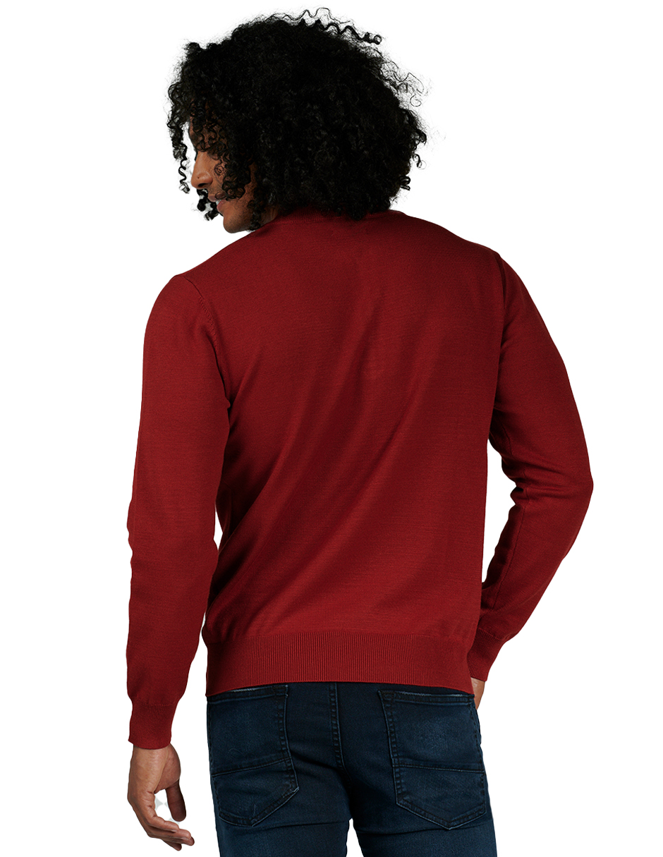 Foto 4 pulgar | Suéter Casual Generra 228802 color Rojo para Hombre