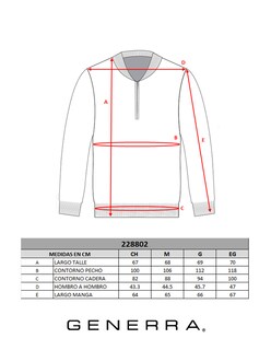 Foto 5 | Suéter Casual Generra 228802 color Rojo para Hombre