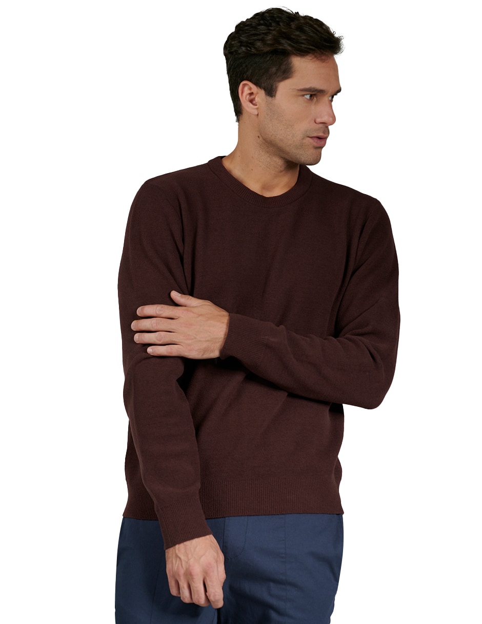 Sueter color vino hombre sale