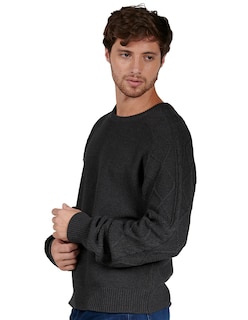 Foto 2 | Suéter Casual Generra 228804 color Gris para Hombre