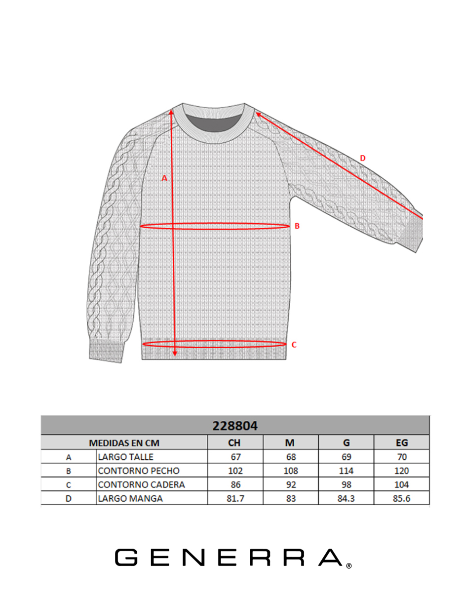 Foto 6 | Suéter Casual Generra 228804 color Gris para Hombre