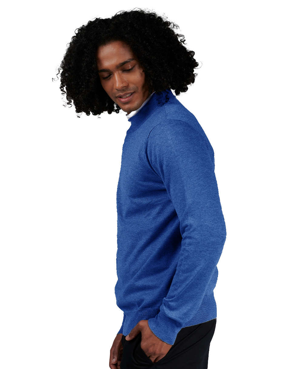 Foto 2 | Suéter Casual Generra 228818 color Azul para Hombre