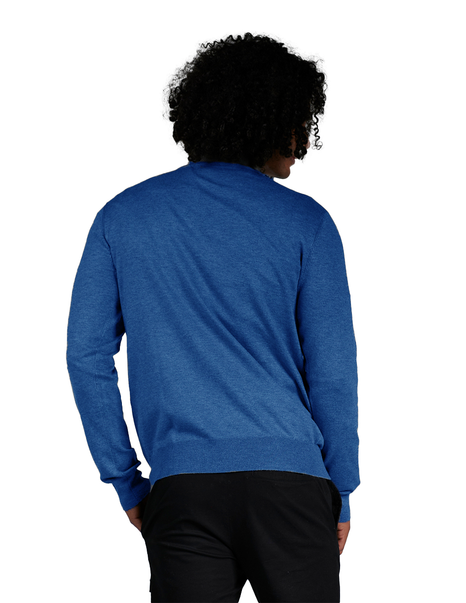 Foto 3 | Suéter Casual Generra 228818 color Azul para Hombre