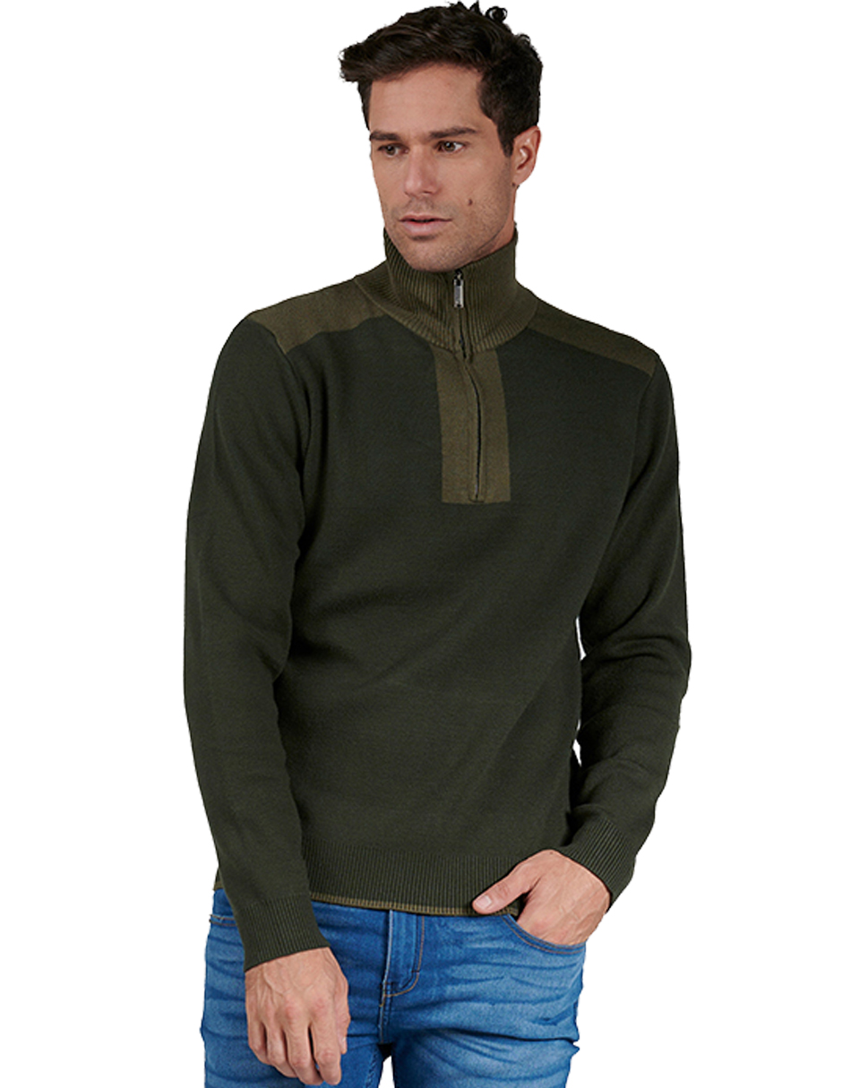 Suéter Casual Generra 228810 color Verde para Hombre