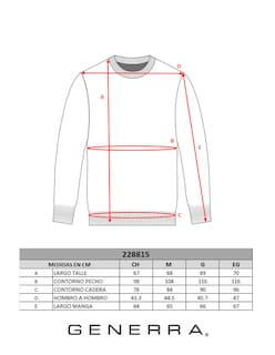 Foto 5 | Suéter Casual Generra 228815 para Hombre