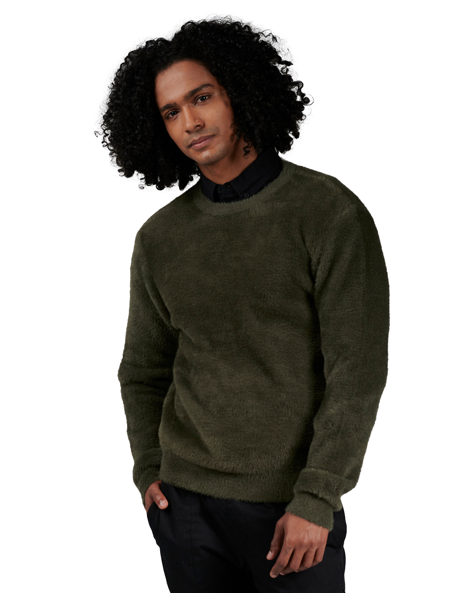Foto 2 pulgar | Suéter Casual Generra 228815 color Verde para Hombre