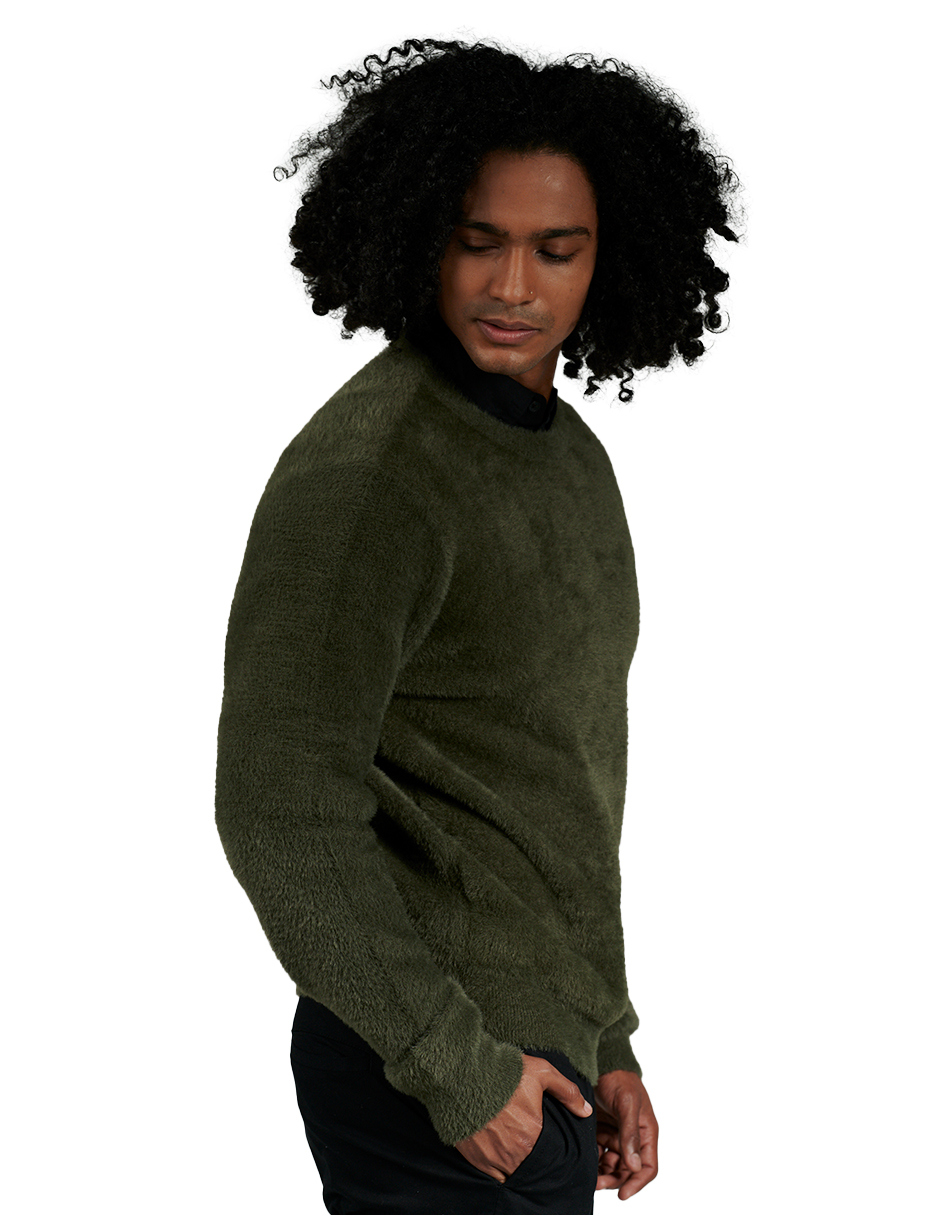 Foto 3 pulgar | Suéter Casual Generra 228815 color Verde para Hombre