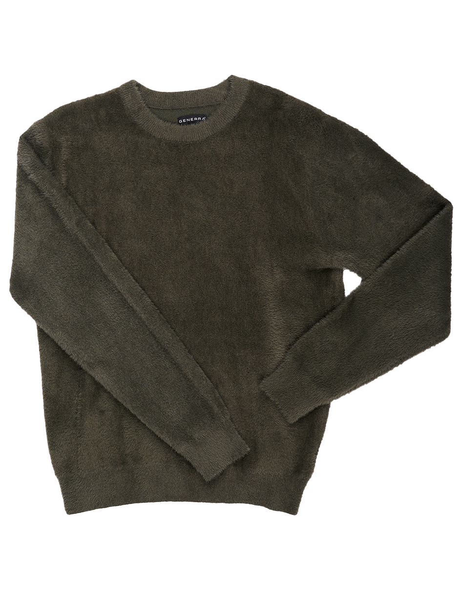 Foto 4 | Suéter Casual Generra 228815 color Verde para Hombre