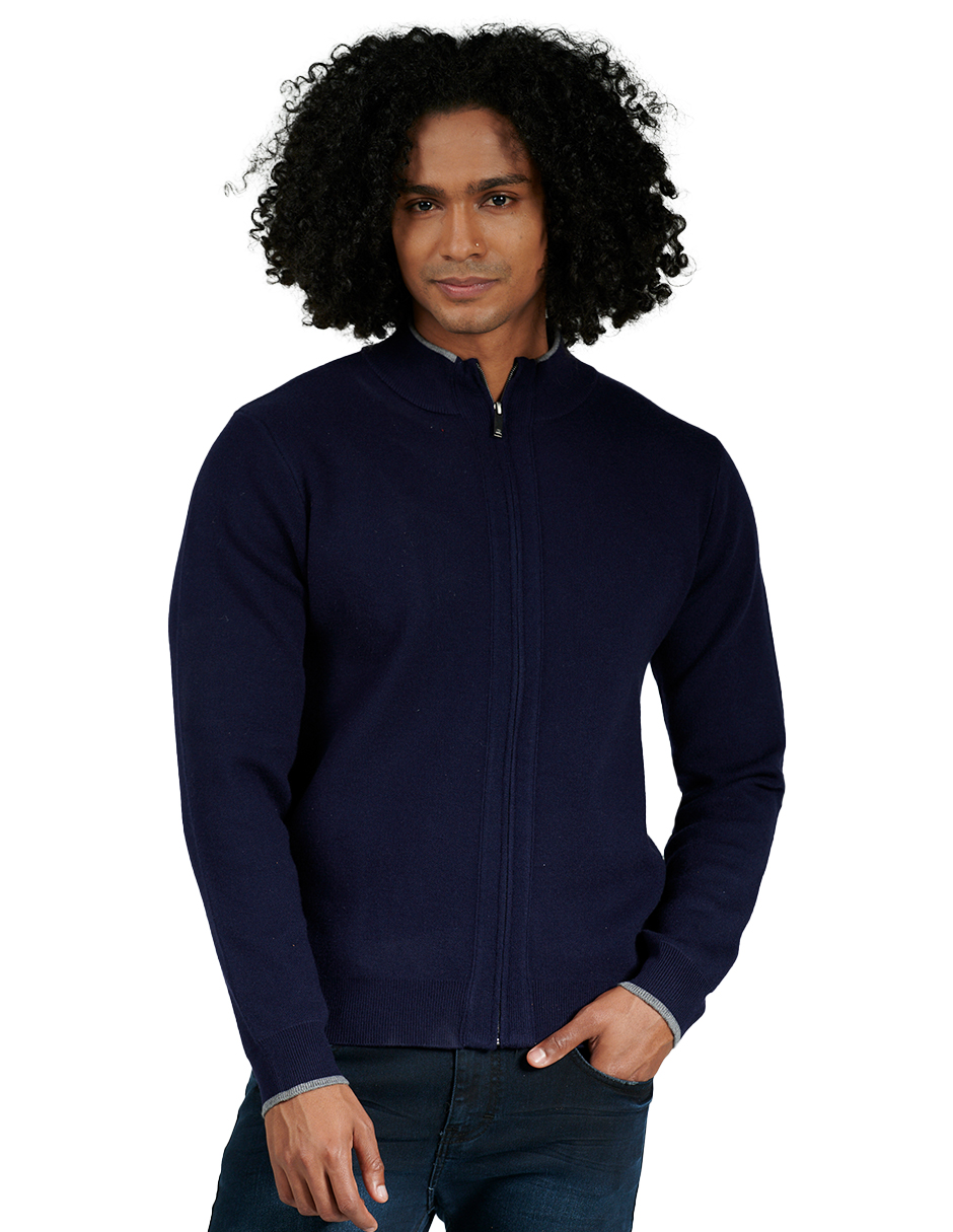 Suéter Casual Generra 228806 color Azul para Hombre