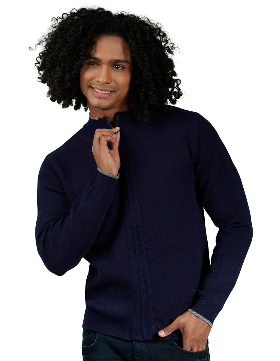 Foto 2 | Suéter Casual Generra 228806 color Azul para Hombre