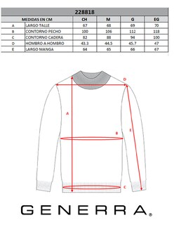 Foto 4 | Suéter Casual Generra 228818 color Gris para Hombre