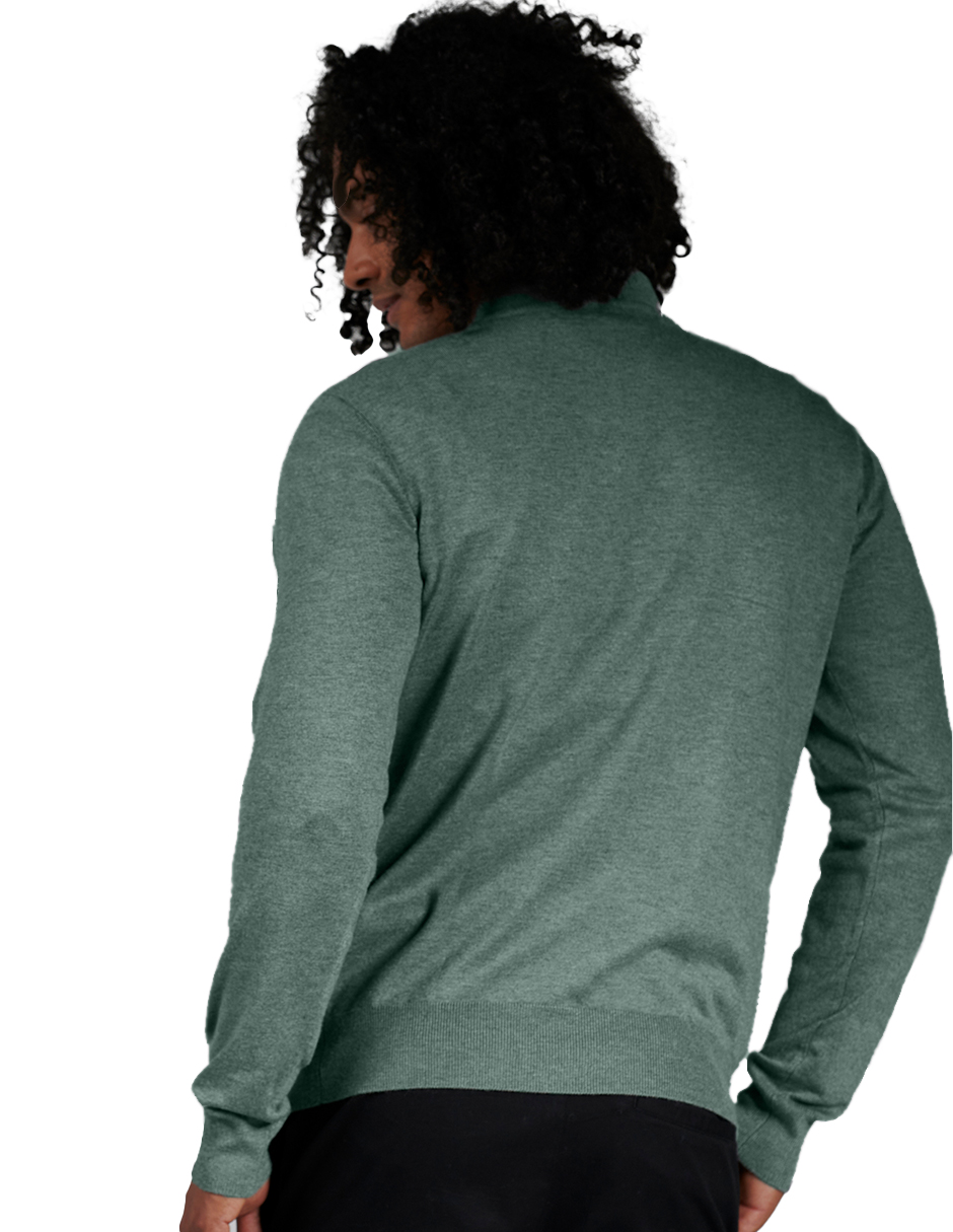 Foto 3 | Suéter Casual Generra 228818 color Verde para Hombre