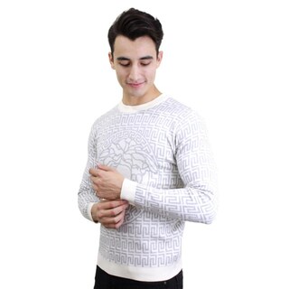 Foto 2 | Suéter Moderno color Blanco para Hombre