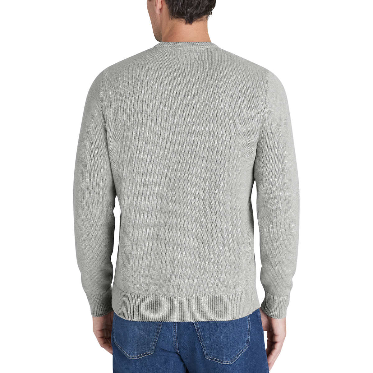 Foto 2 | Sueter Chaps Casual Cuello Redondo Gris Clásico para Hombre