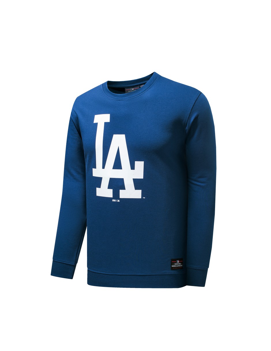 Foto 2 pulgar | Mlb Original Sueter De Hombre Los Angeles Dodgers Color Azul Rey Con Logo Al Frente, Talla Grande